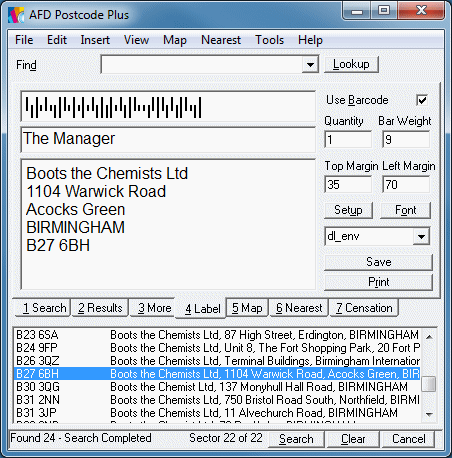 The Label Tab